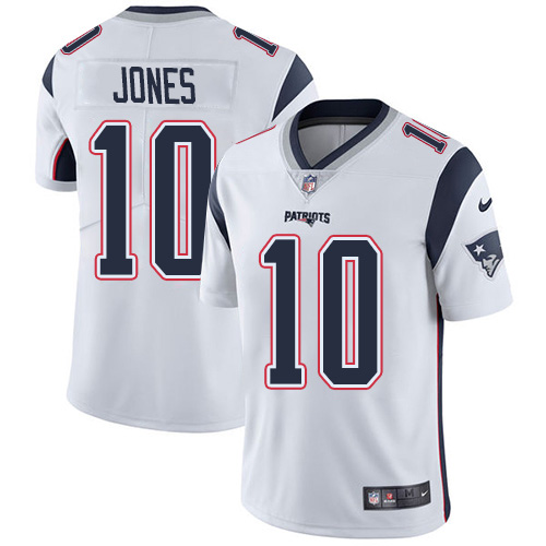 Nike Patriots #10 Mac Jones White Men's Stitched NFL Vapor Untouchable Limited Jersey