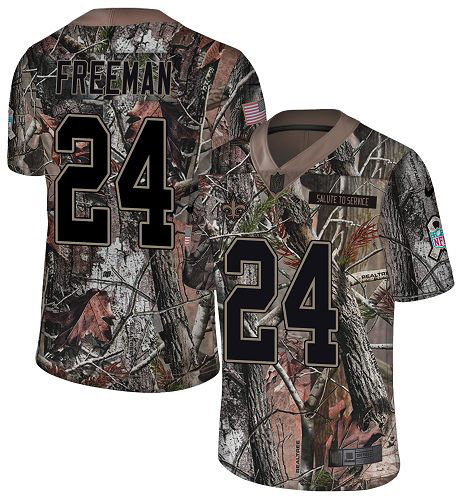 Nike Saints #24 Devonta Freeman Camo Men's Stitched NFL Limited Rush Realtree Jersey