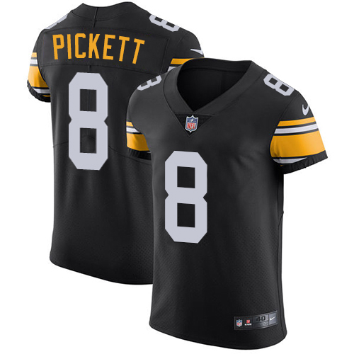 Nike Steelers #8 Kenny Pickett Black Alternate Men's Stitched NFL New Elite Jersey