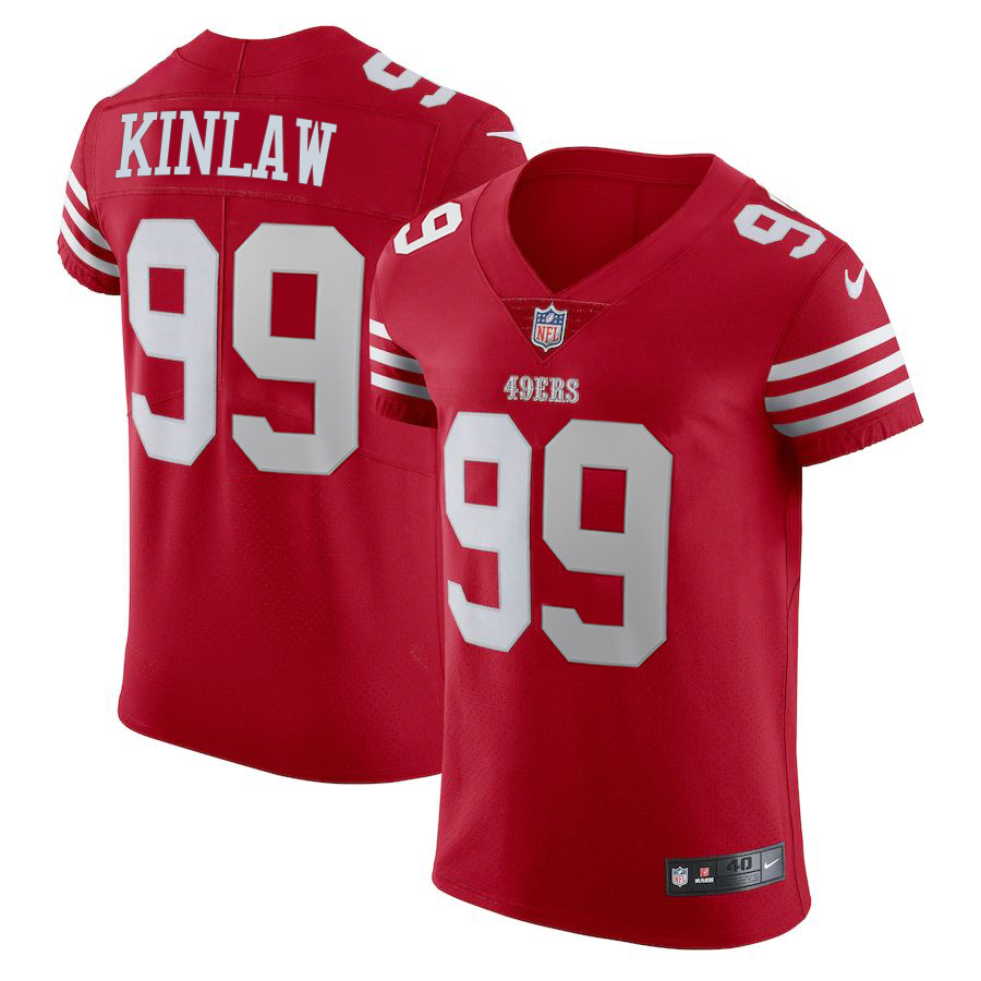 San Francisco 49ers #99 Javon Kinlaw Scarlet Nike Men's Authentic Stitched NFL Vapor Untouchable Elite Jersey