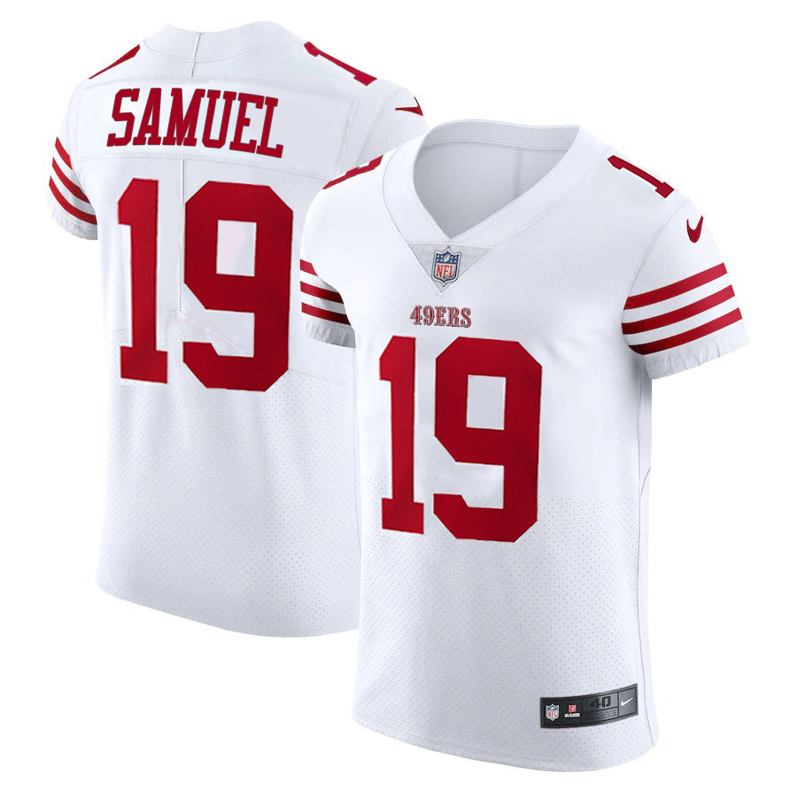 San Francisco 49ers #19 Deebo Samuel White Nike Men's Authentic Stitched NFL Vapor Untouchable Elite Jersey