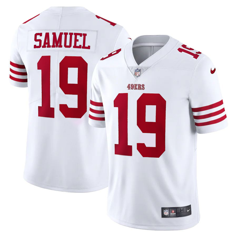 San Francisco 49ers #19 Deebo White Nike Men's Limited Stitched NFL Vapor Untouchable Jersey