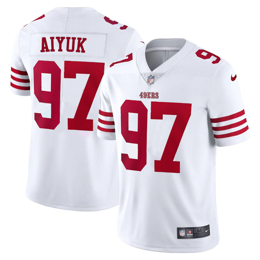 San Francisco 49ers #11 Brandon Aiyuk White Nike Men's Authentic Stitched NFL Vapor Untouchable Elite Jersey