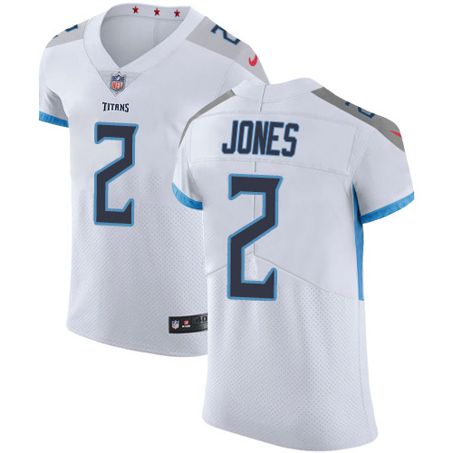 Nike Titans #2 Julio Jones White Men's Stitched NFL New Elite Jersey