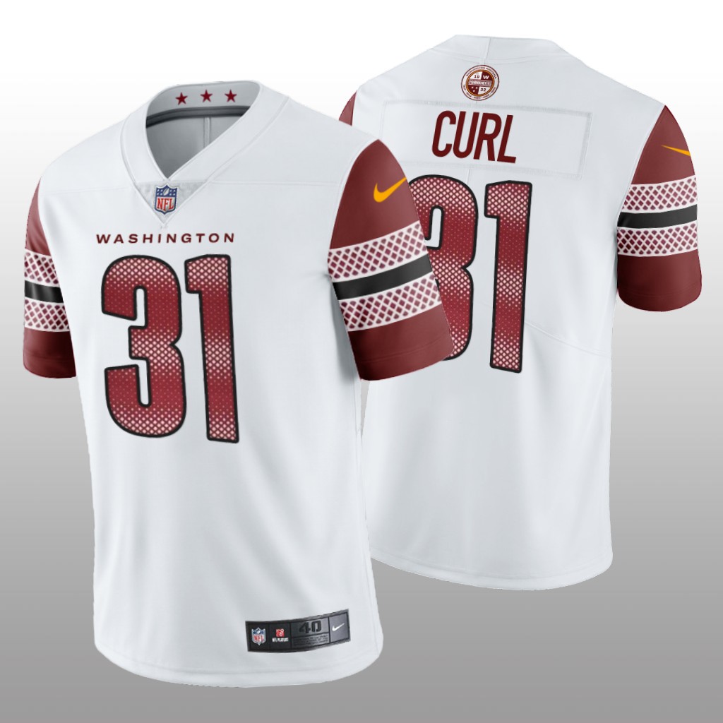 Washington Commanders #31 Kamren Curl Men's Nike Vapor Limited NFL Jersey - White