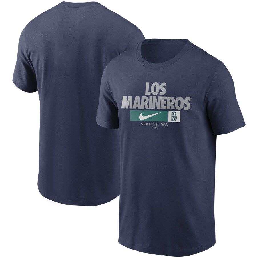 Seattle Mariners Nike Local Nickname T-Shirt Navy