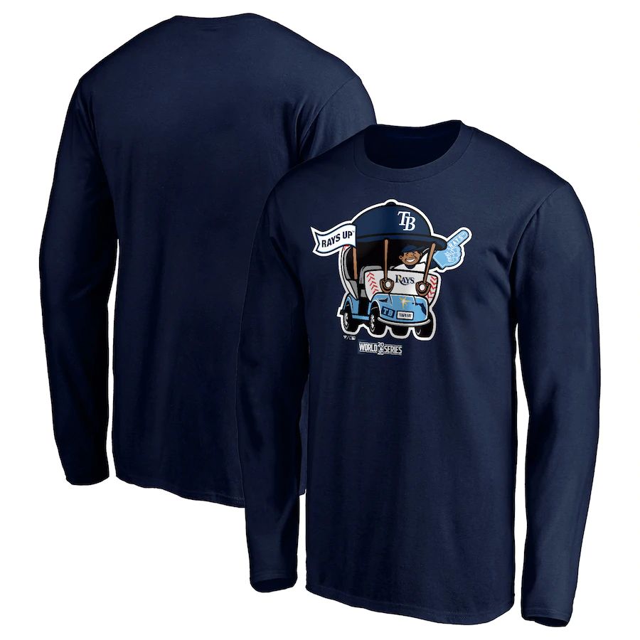 Tampa Bay Rays 2020 World Series Bound Homer Hometown Long Sleeve T-Shirt Navy