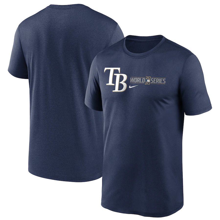 Tampa Bay Rays Nike 2020 World Series Bound Authentic Collection T-Shirt Navy