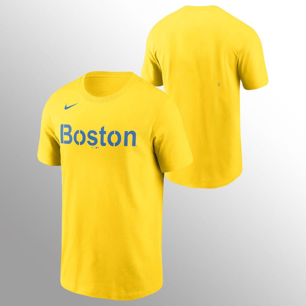 Boston Red Sox Men's 2021 City Connect Gold T-Shirt