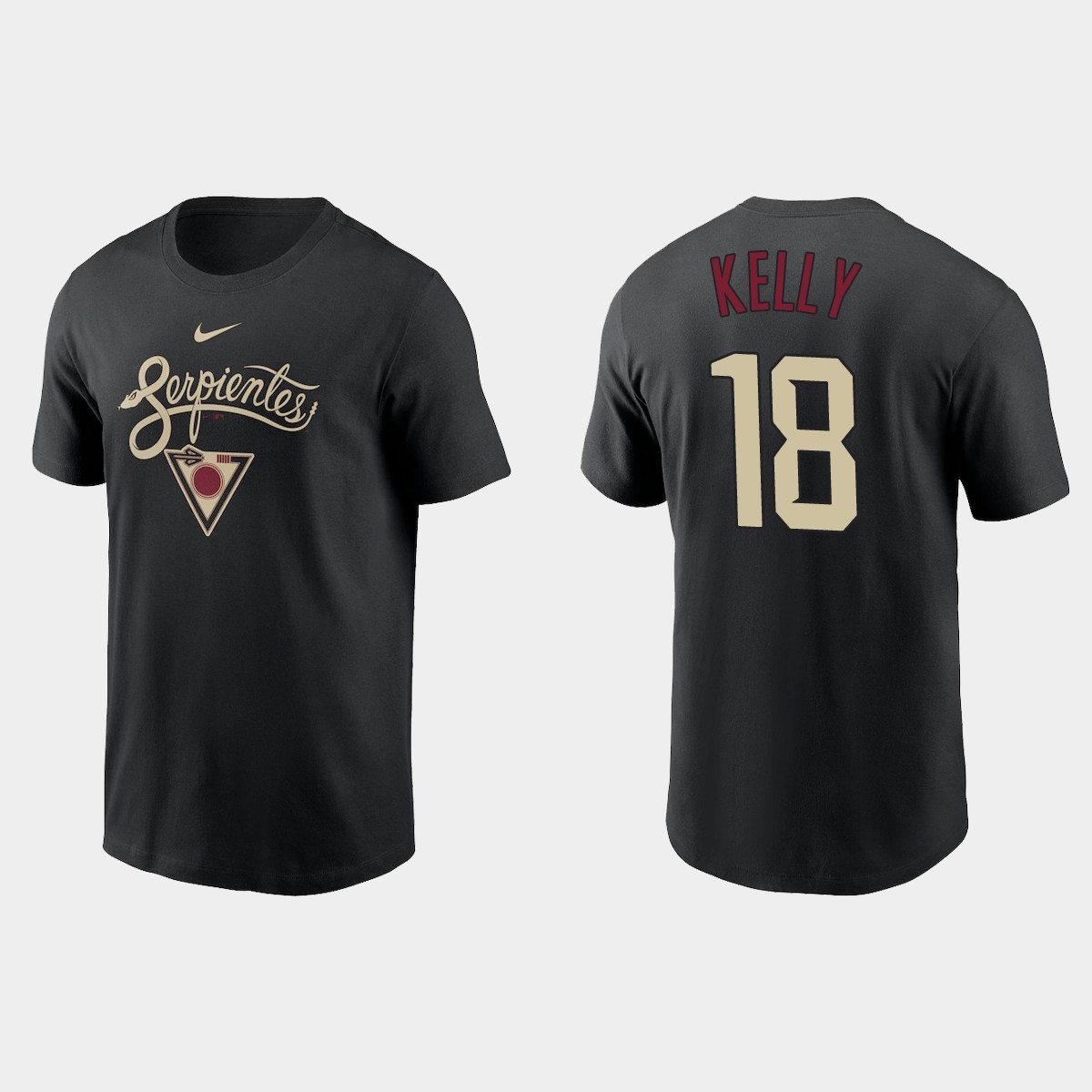 Arizona Diamondbacks #18 Carson Kelly Men's Nike 2021 City Connect Graphic T-Shirt Black