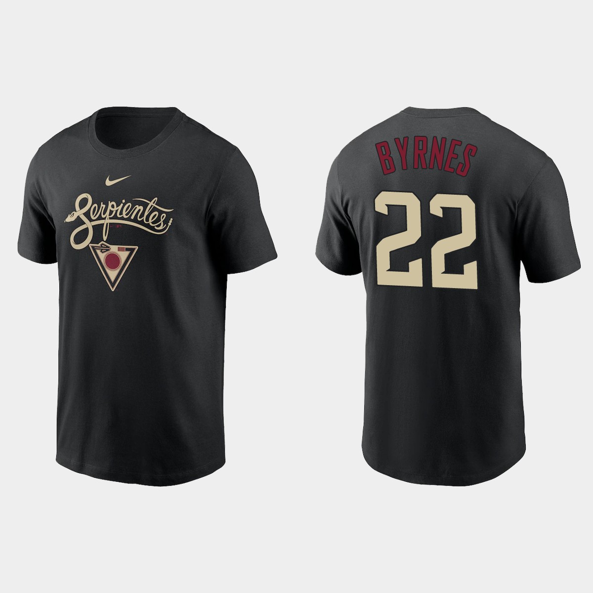 Arizona Diamondbacks #22 Eric Byrnes Men's Nike 2021 City Connect Graphic T-Shirt Black