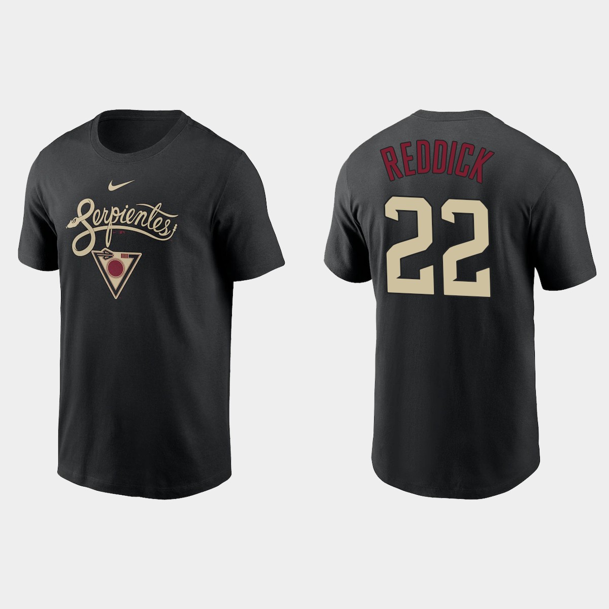 Arizona Diamondbacks #22 Josh Reddick Men's Nike 2021 City Connect Graphic T-Shirt Black