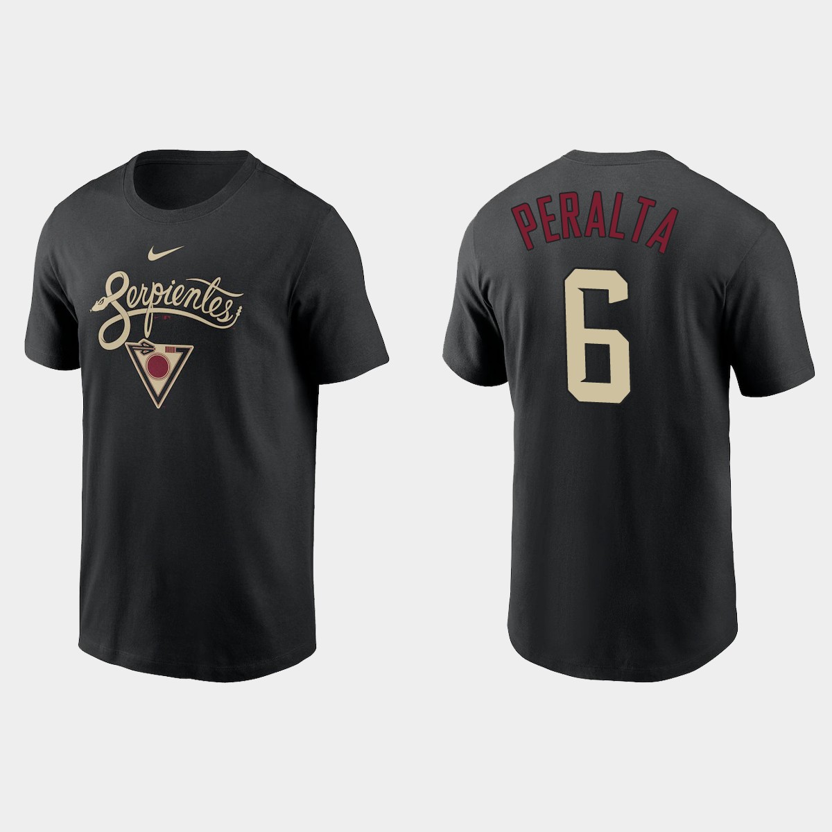 Arizona Diamondbacks #6 David Peralta Men's Nike 2021 City Connect Graphic T-Shirt Black