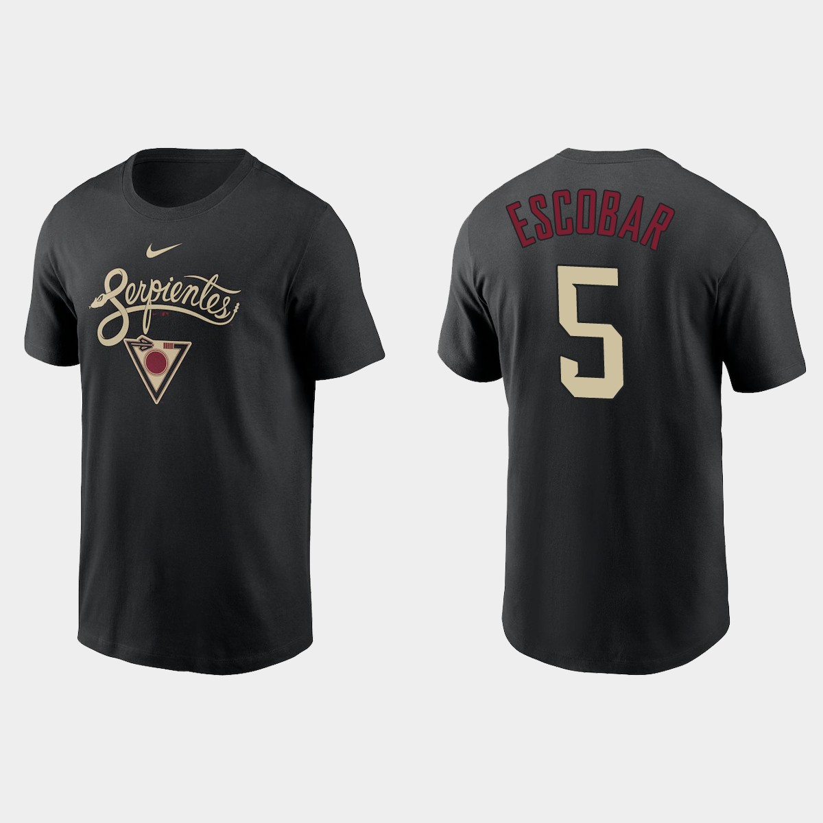 Arizona Diamondbacks #5 Eduardo Escobar Men's Nike 2021 City Connect Graphic T-Shirt Black