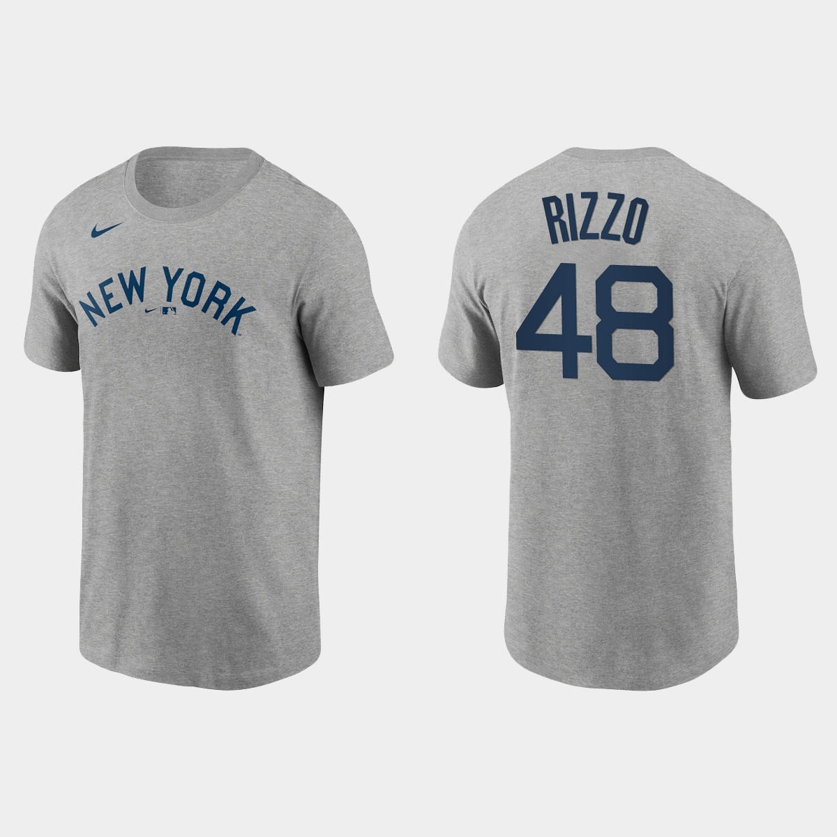 Nike Yankees #48 Anthony Rizzo Men's 2021 Field of Dreams MLB T-Shirt Gray