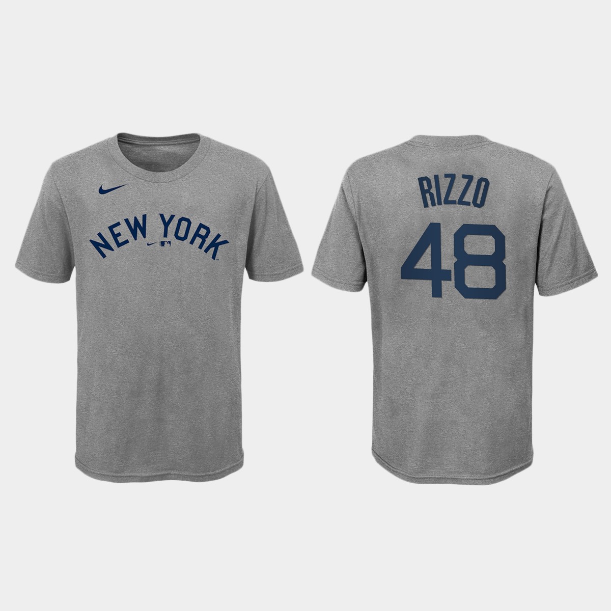 Nike Yankees #48 Anthony Rizzo Youth 2021 Field of Dreams MLB T-Shirt Gray