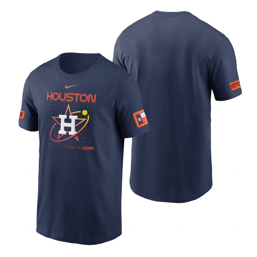 Houston Astros Blank Navy Nike Velocity 2022 City Connect T-Shirt