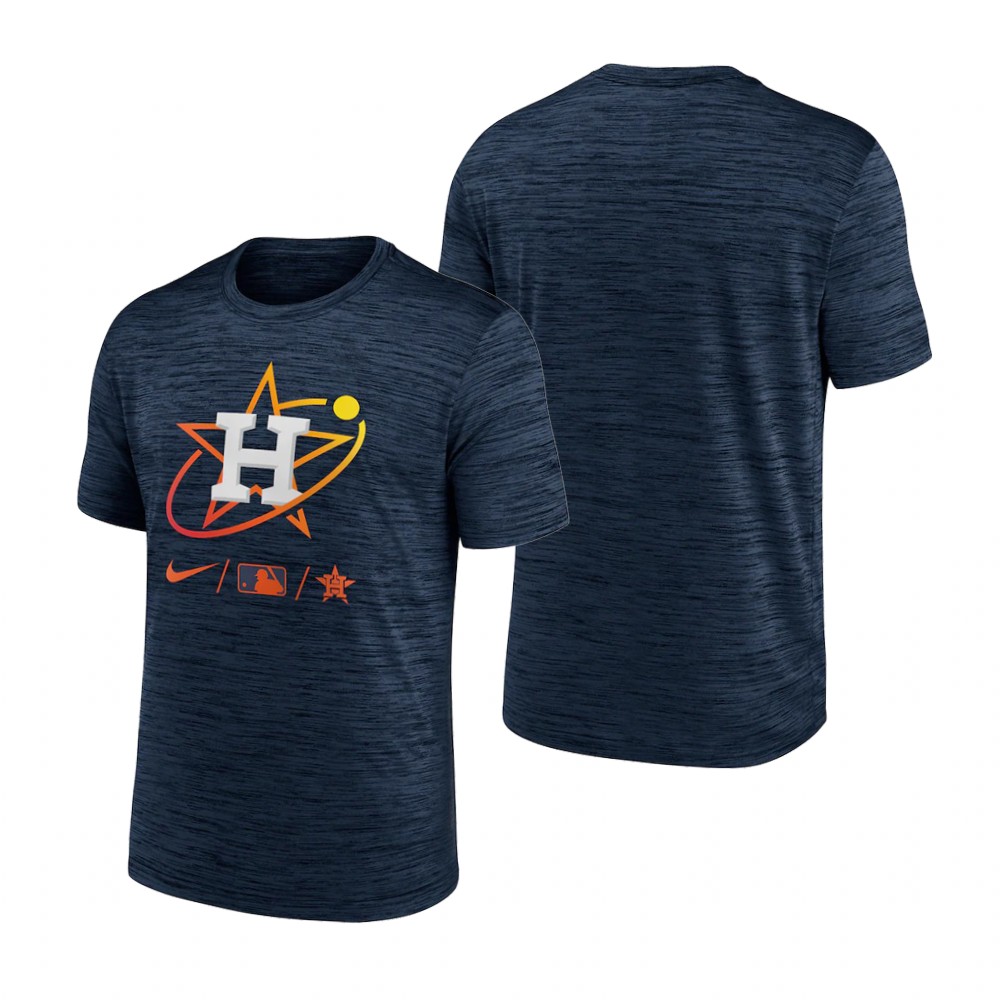 Houston Astros Blank Navy Men's Nike 2022 City Connect Velocity Perfor T-Shirt