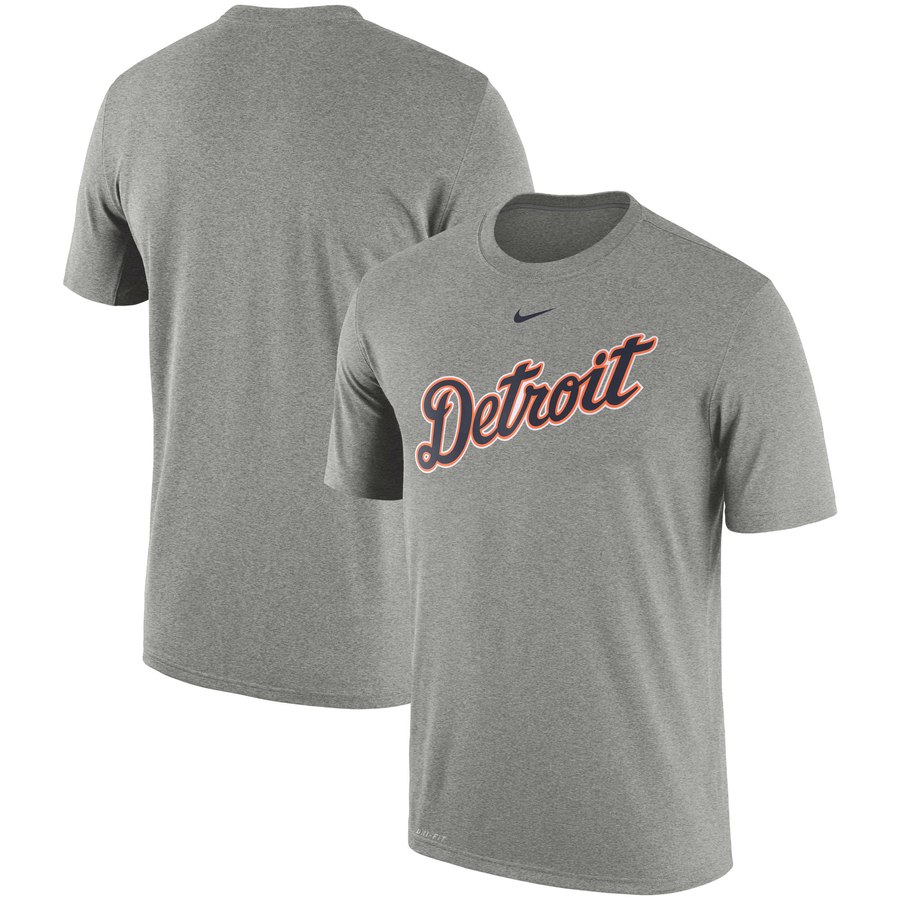 Detroit Tigers Nike Batting Practice Logo Legend Performance T-Shirt Gray