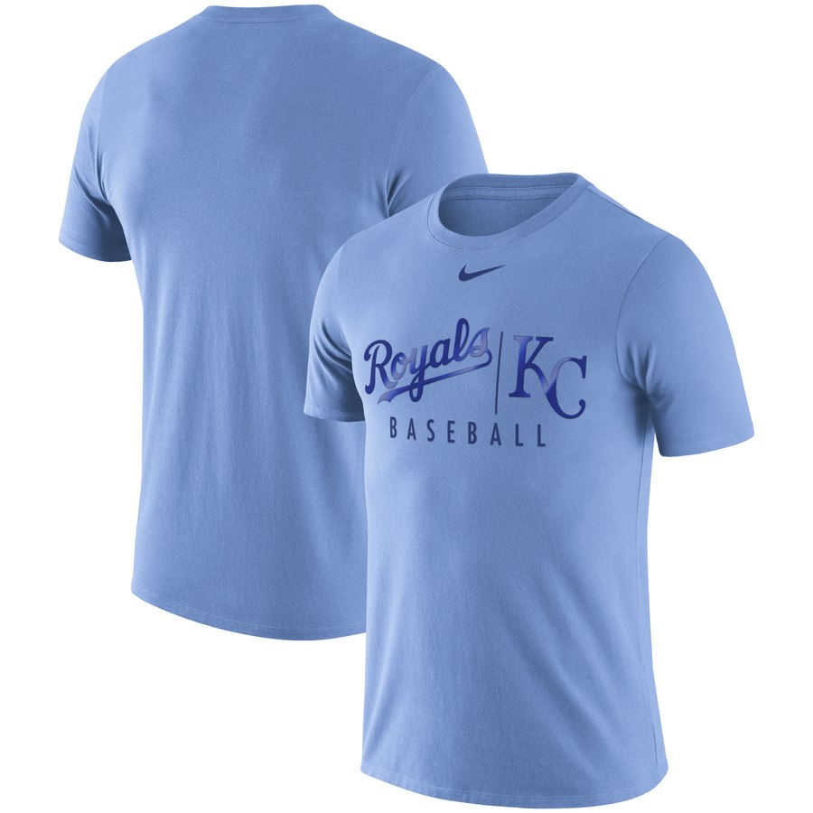 Kansas City Royals Nike MLB Practice T-Shirt Blue