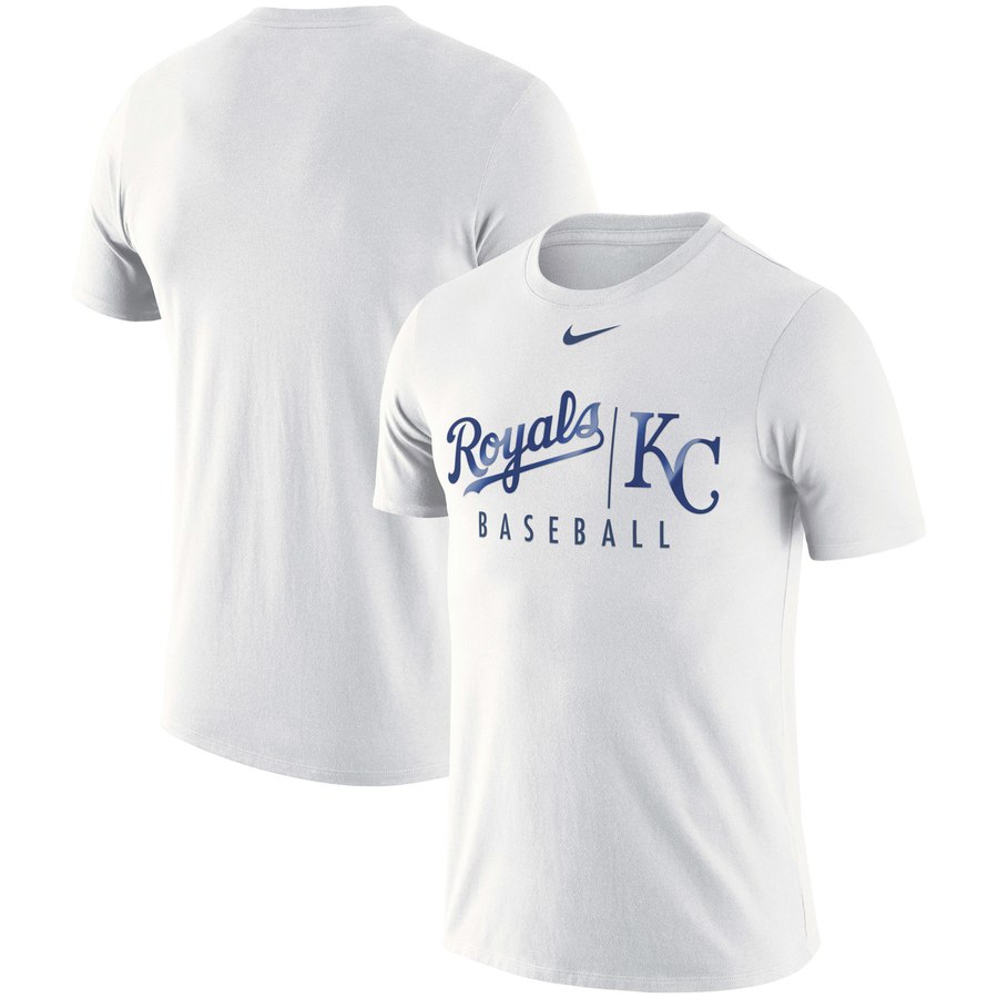 Kansas City Royals Nike MLB Practice T-Shirt White