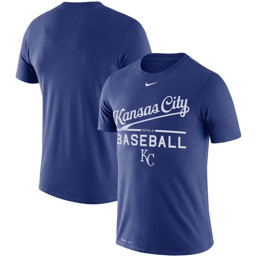 Kansas City Royals Nike Practice Performance T-Shirt Royal