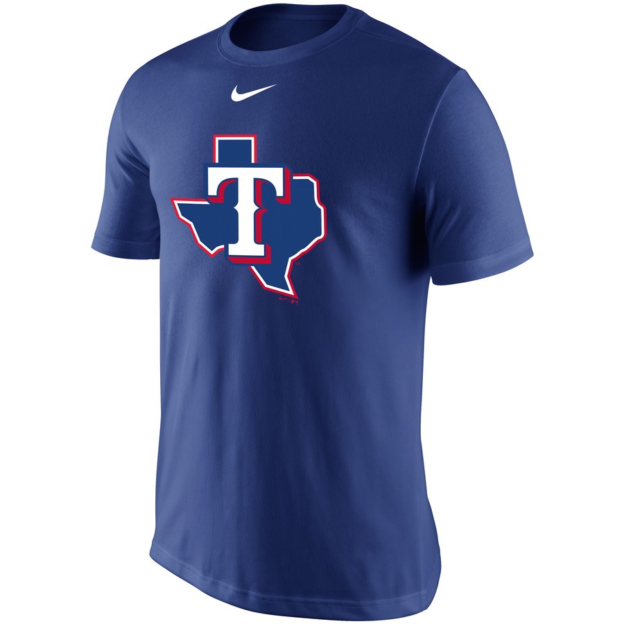 Texas Rangers Nike Legend Batting Practice Primary Logo Performance T-Shirt Royal