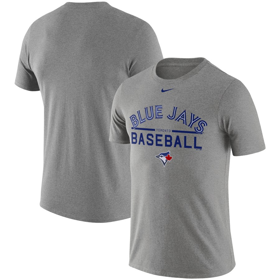 Toronto Blue Jays Nike Practice T-Shirt Heathered Gray