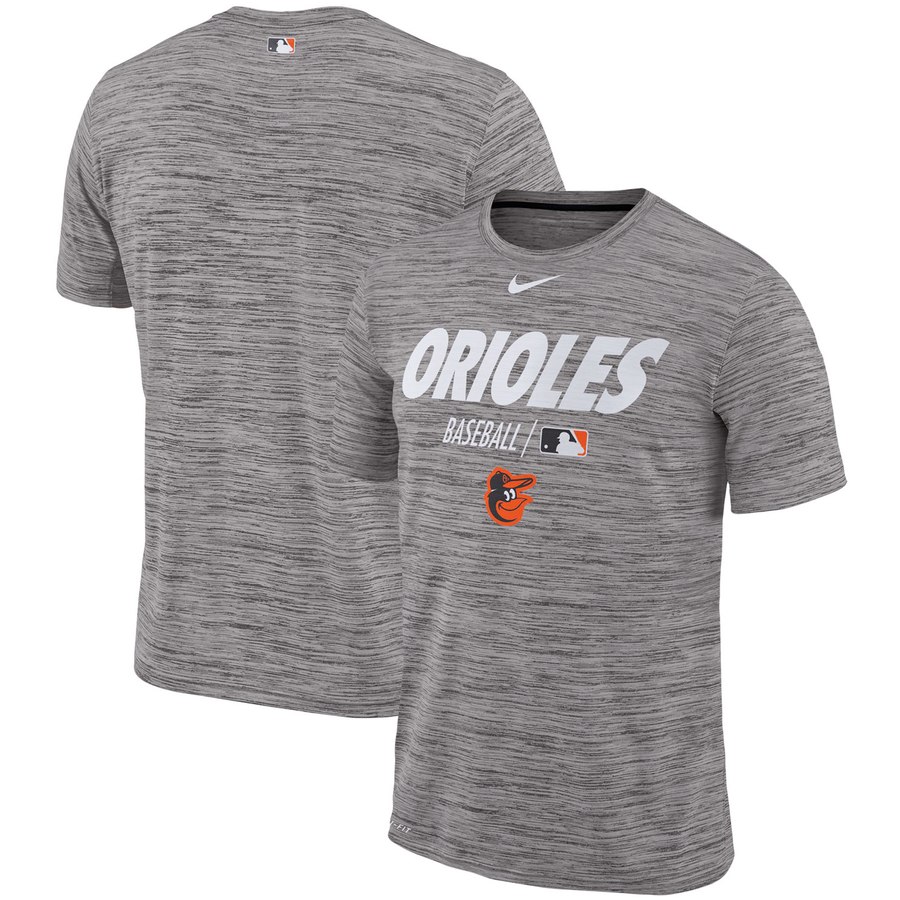 Baltimore Orioles Nike Authentic Collection Velocity Team Issue Performance T-Shirt Gray