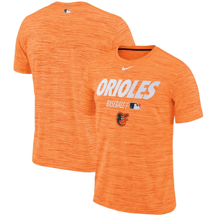 Baltimore Orioles Nike Authentic Collection Velocity Team Issue Performance T-Shirt Orange