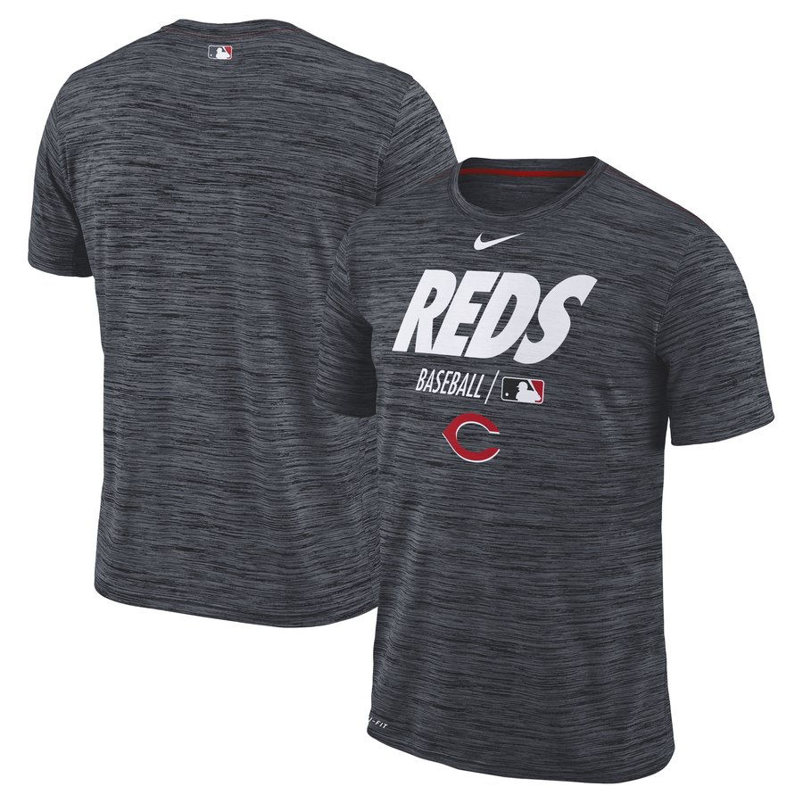 Cincinnati Reds Nike Authentic Collection Velocity Team Issue Performance T-Shirt Black