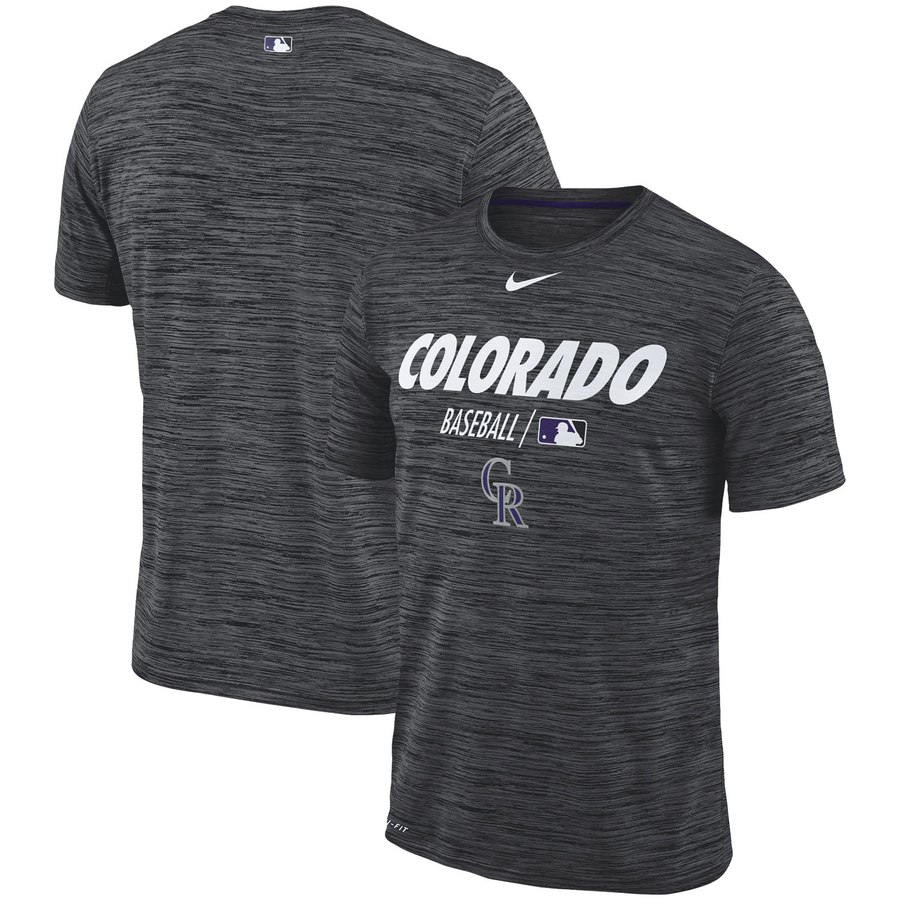 Colorado Rockies Nike Authentic Collection Velocity Team Issue Performance T-Shirt Black