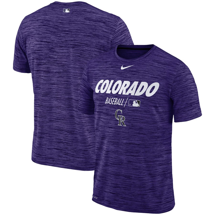 Colorado Rockies Nike Authentic Collection Velocity Team Issue Performance T-Shirt Purple