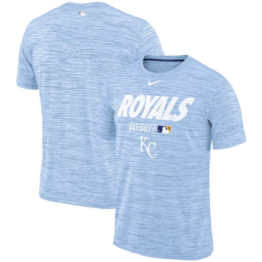 Kansas City Royals Nike Authentic Collection Velocity Team Issue Performance T-Shirt Light Blue