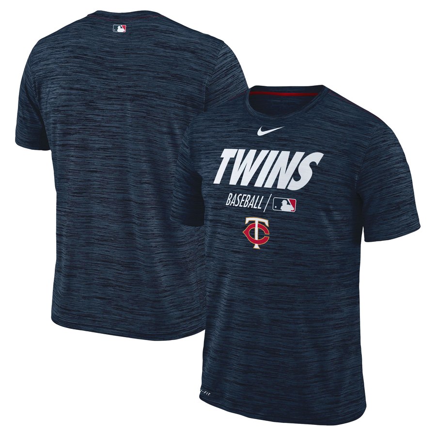 Minnesota Twins Nike Authentic Collection Velocity Team Issue Performance T-Shirt Navy