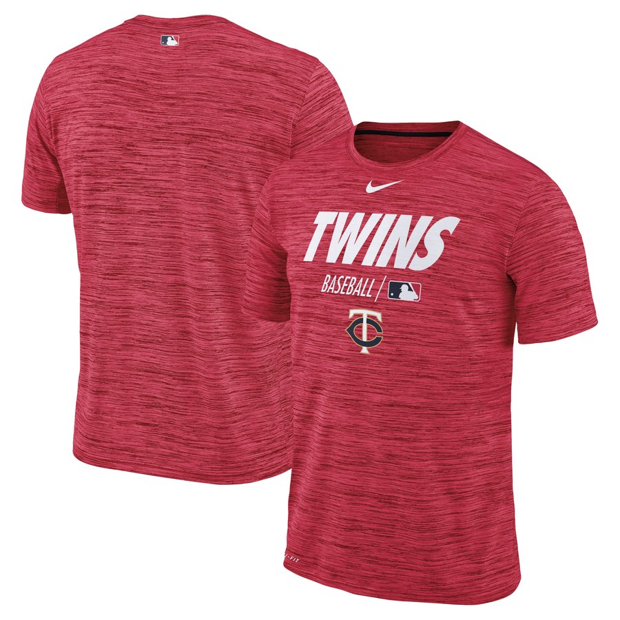 Minnesota Twins Nike Authentic Collection Velocity Team Issue Performance T-Shirt Red