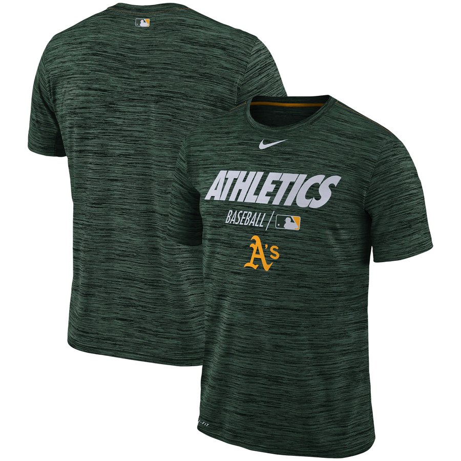 Oakland Athletics Nike Authentic Collection Velocity Team Issue Performance T-Shirt Green