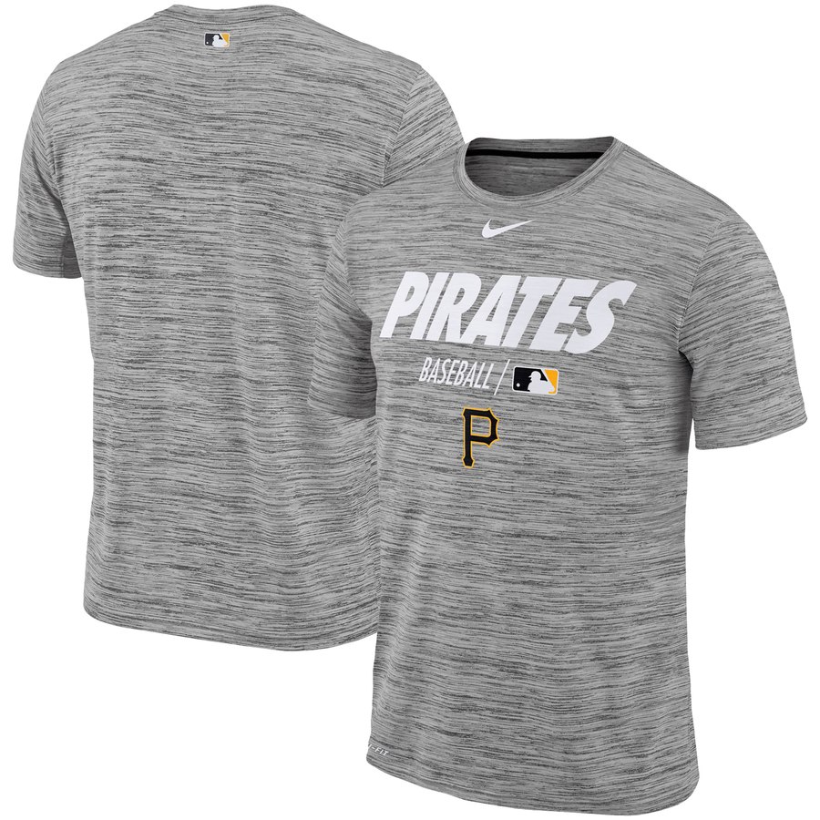 Pittsburgh Pirates Nike Authentic Collection Velocity Team Issue Performance T-Shirt Gray