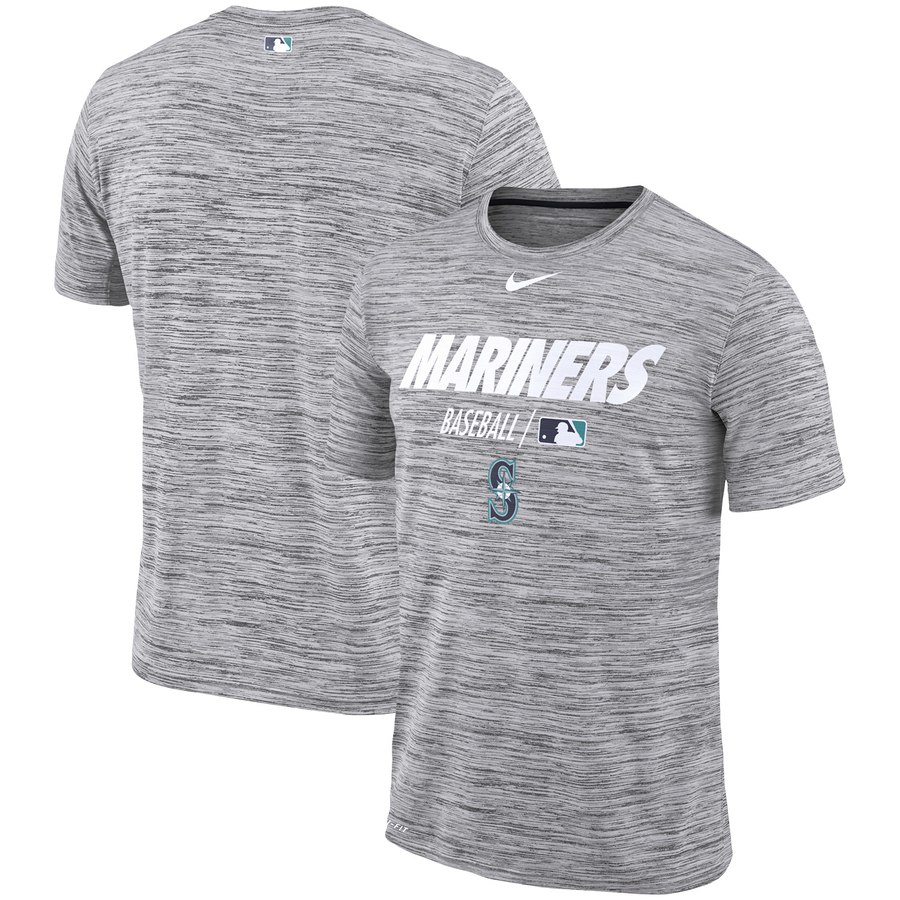 Seattle Mariners Nike Authentic Collection Velocity Team Issue Performance T-Shirt Gray