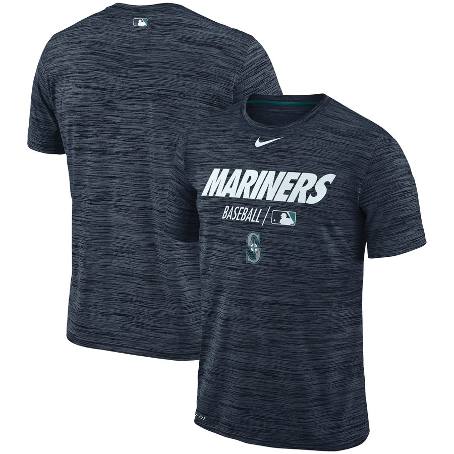 Seattle Mariners Nike Authentic Collection Velocity Team Issue Performance T-Shirt Navy