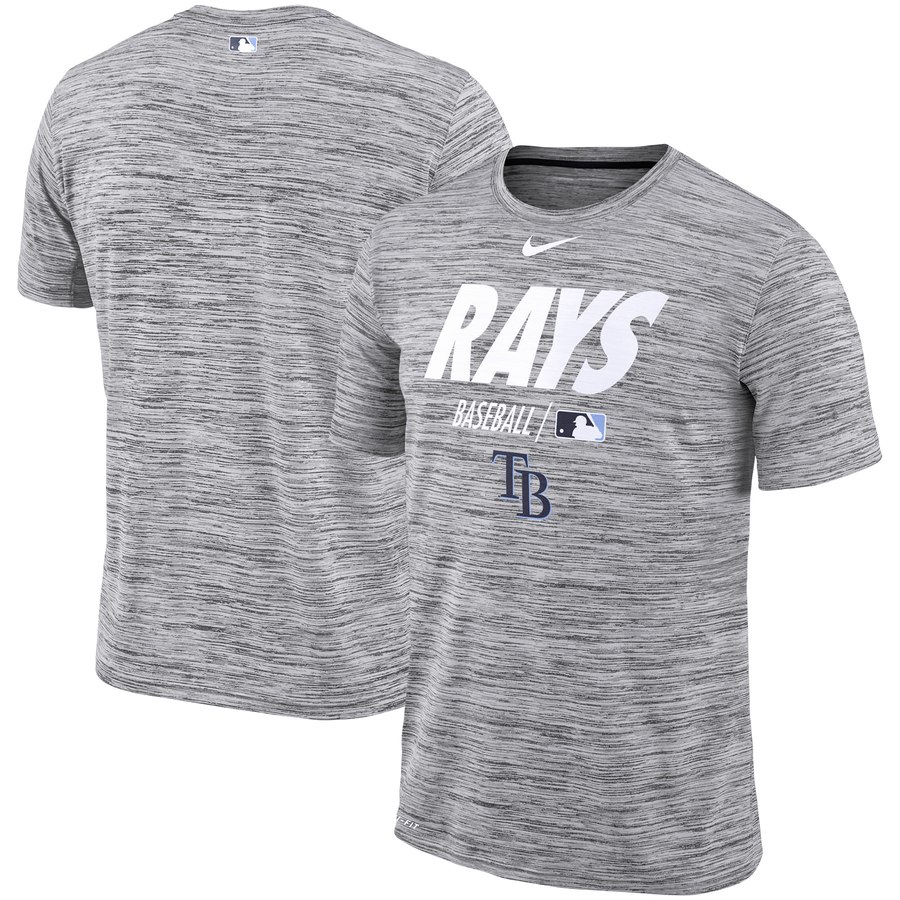 Tampa Bay Rays Nike Authentic Collection Velocity Team Issue Performance T-Shirt Gray