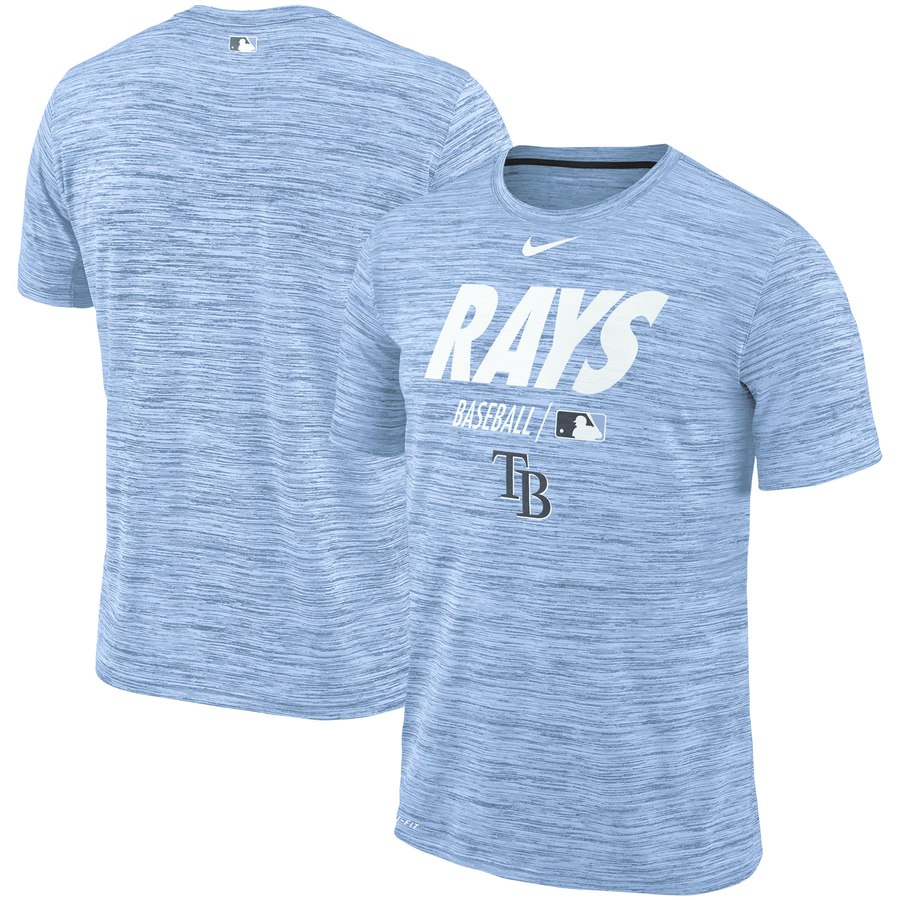 Tampa Bay Rays Nike Authentic Collection Velocity Team Issue Performance T-Shirt Light Blue