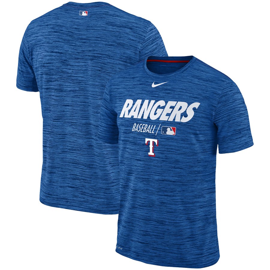 Texas Rangers Nike Authentic Collection Velocity Team Issue Performance T-Shirt Royal