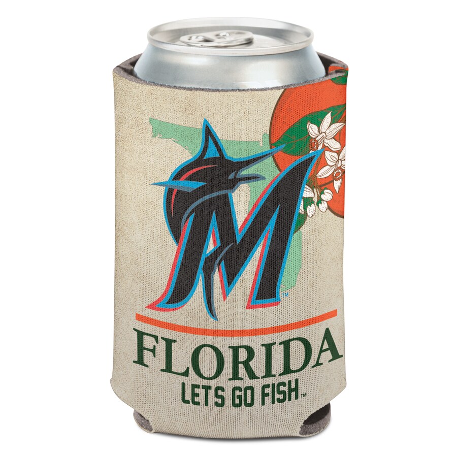 Miami Marlins WinCraft 12oz. State Plate Can Cooler