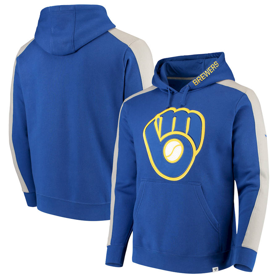 Milwaukee Brewers Fanatics Branded Iconic Fleece Pullover Hoodie Royal