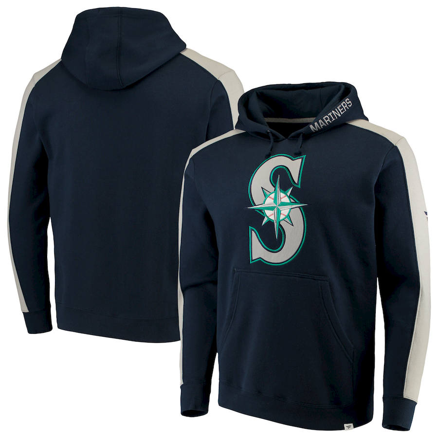 Seattle Mariners Fanatics Branded Iconic Fleece Pullover Hoodie Navy