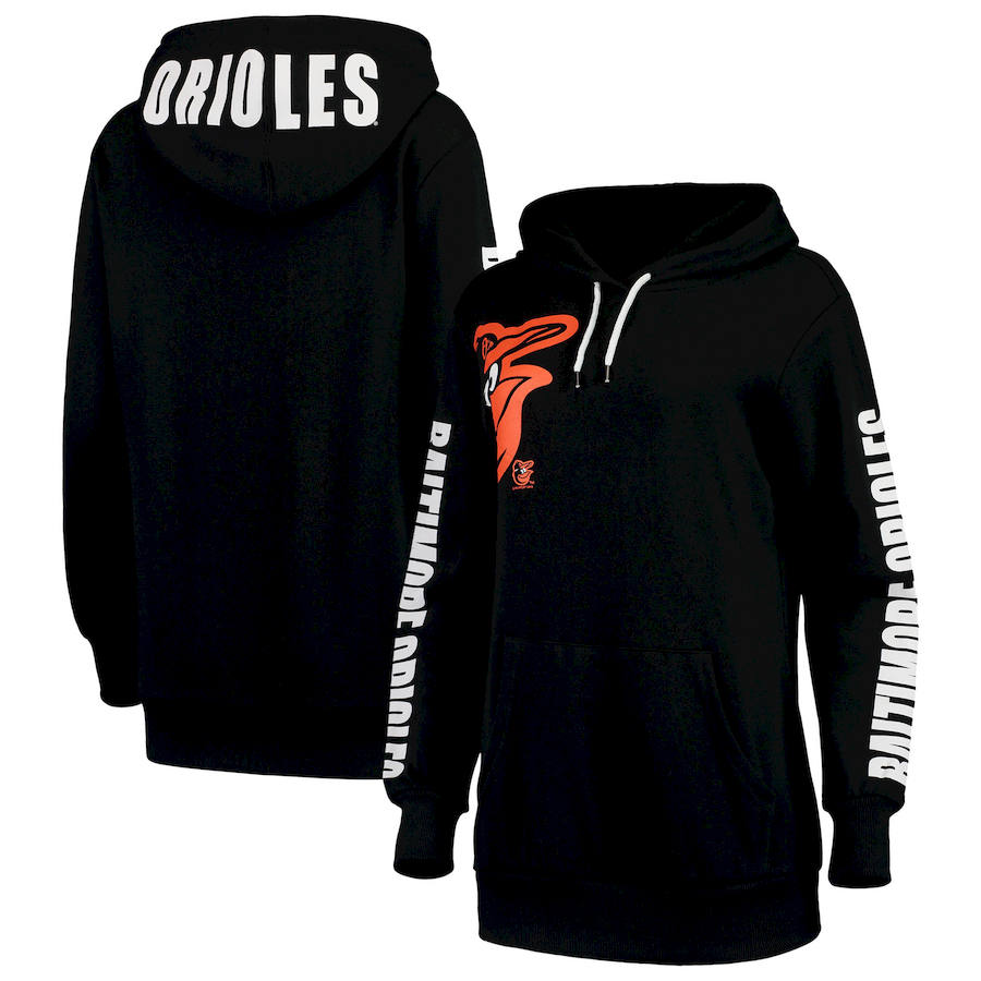 Baltimore Orioles G-III 4Her by Carl Banks Women's 12th Inning Pullover Hoodie Black