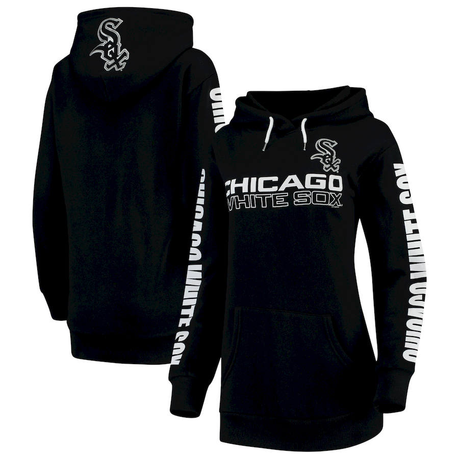 Chicago White Sox G-III 4Her by Carl Banks Women's Extra Innings Pullover Hoodie Black