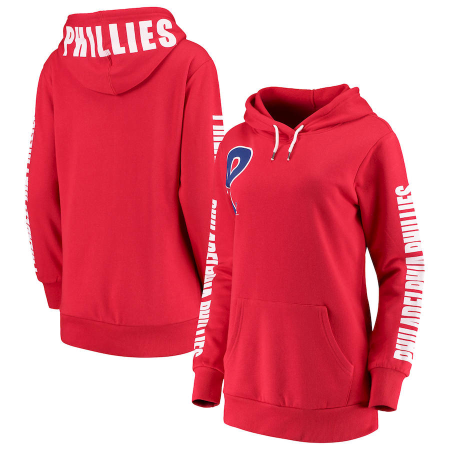 Philadelphia Phillies G-III 4Her by Carl Banks Women's 12th Inning Pullover Hoodie Red