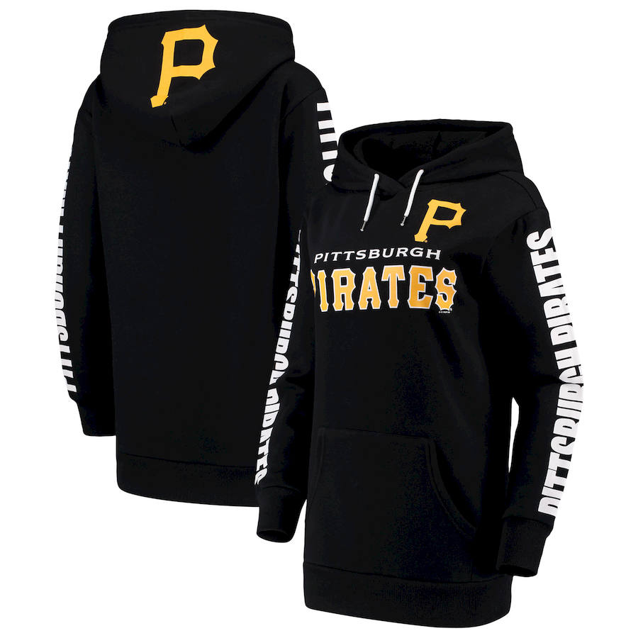 Pittsburgh Pirates G-III 4Her by Carl Banks Women's Extra Innings Pullover Hoodie Black